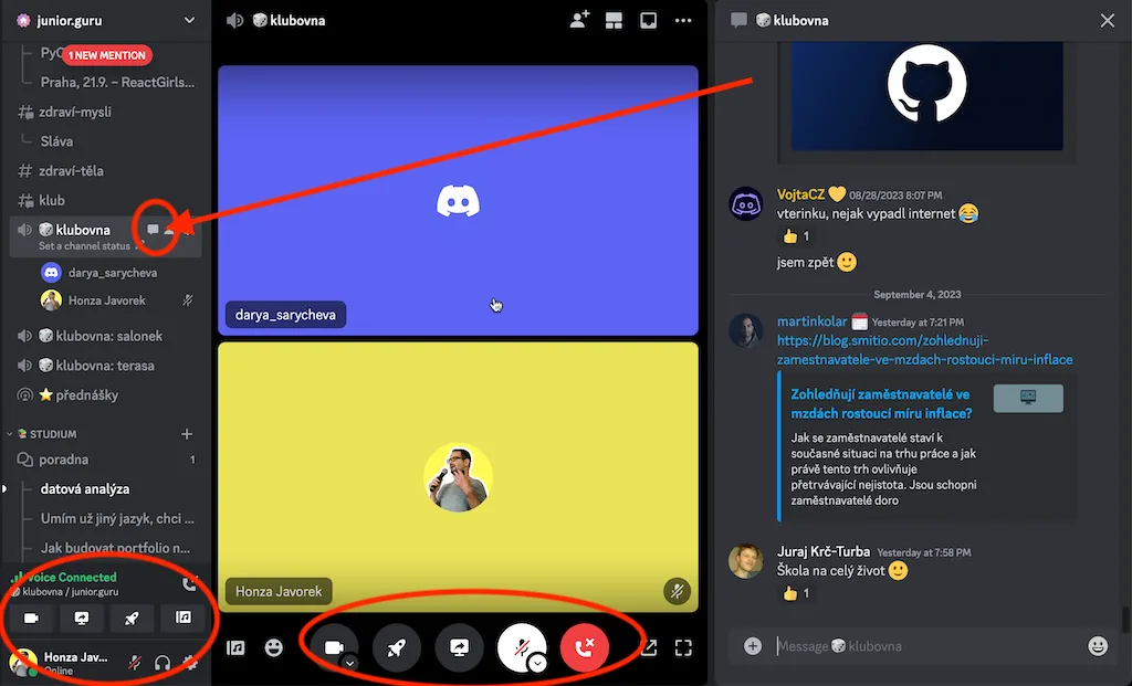 Snímek obrazovky, Discord