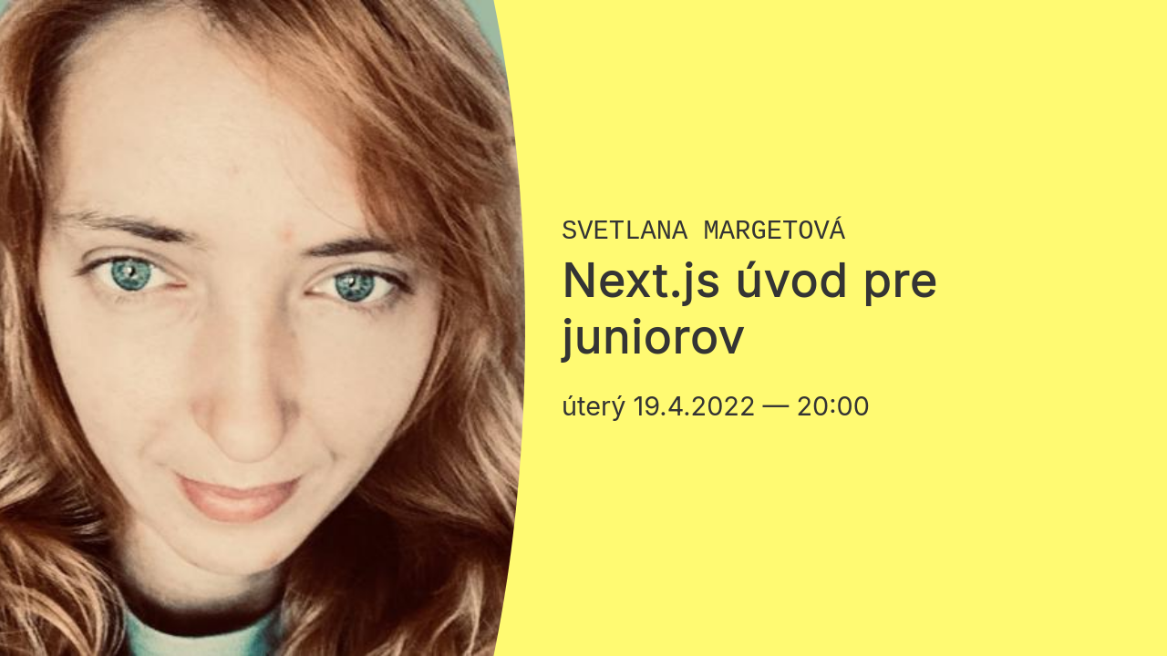 Next.js úvod pre juniorov