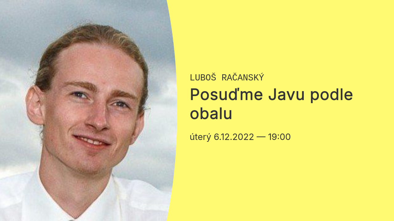 Posuďme Javu podle obalu