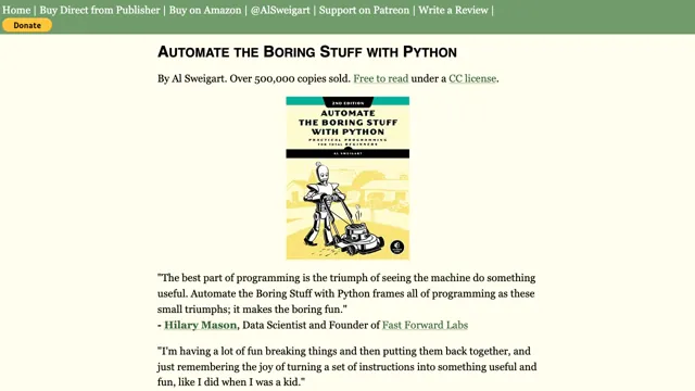 Automate the Boring Stuff with Python