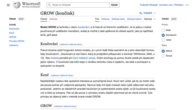 Koučovací metoda GROW