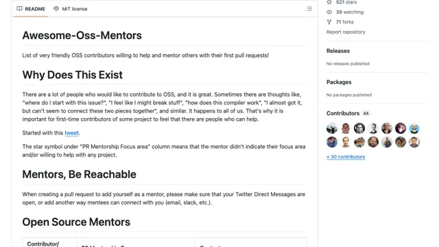 Awesome OSS Mentors
