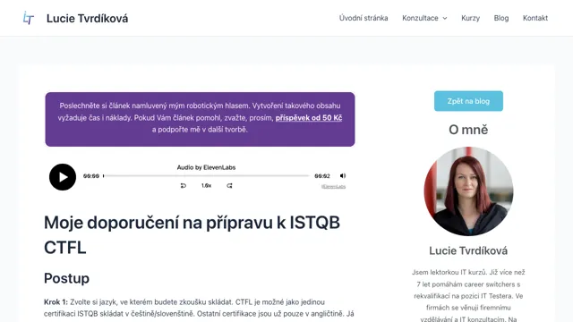 Doporučení na přípravu