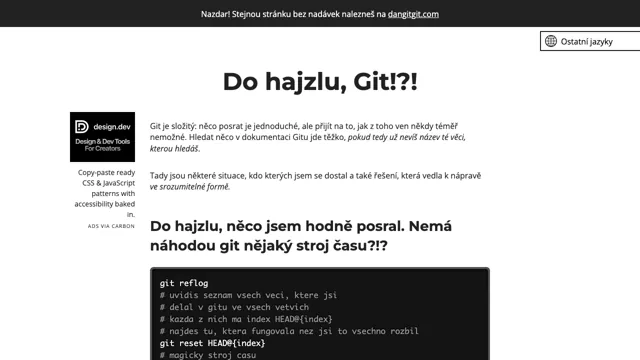 Oh Shit, Git!?!