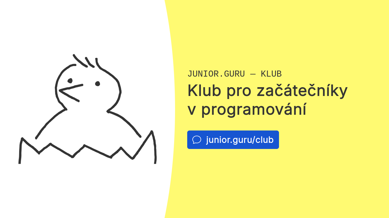 Klub pro začátečníky v programování